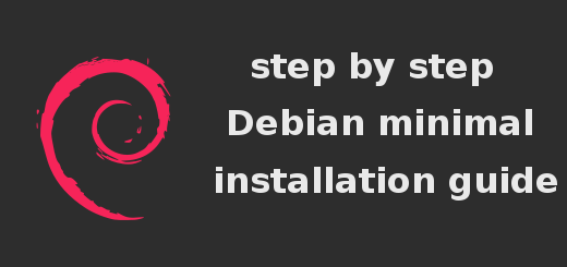 Debian minimal installation